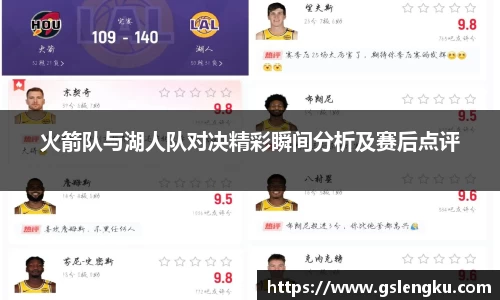 火箭队与湖人队对决精彩瞬间分析及赛后点评